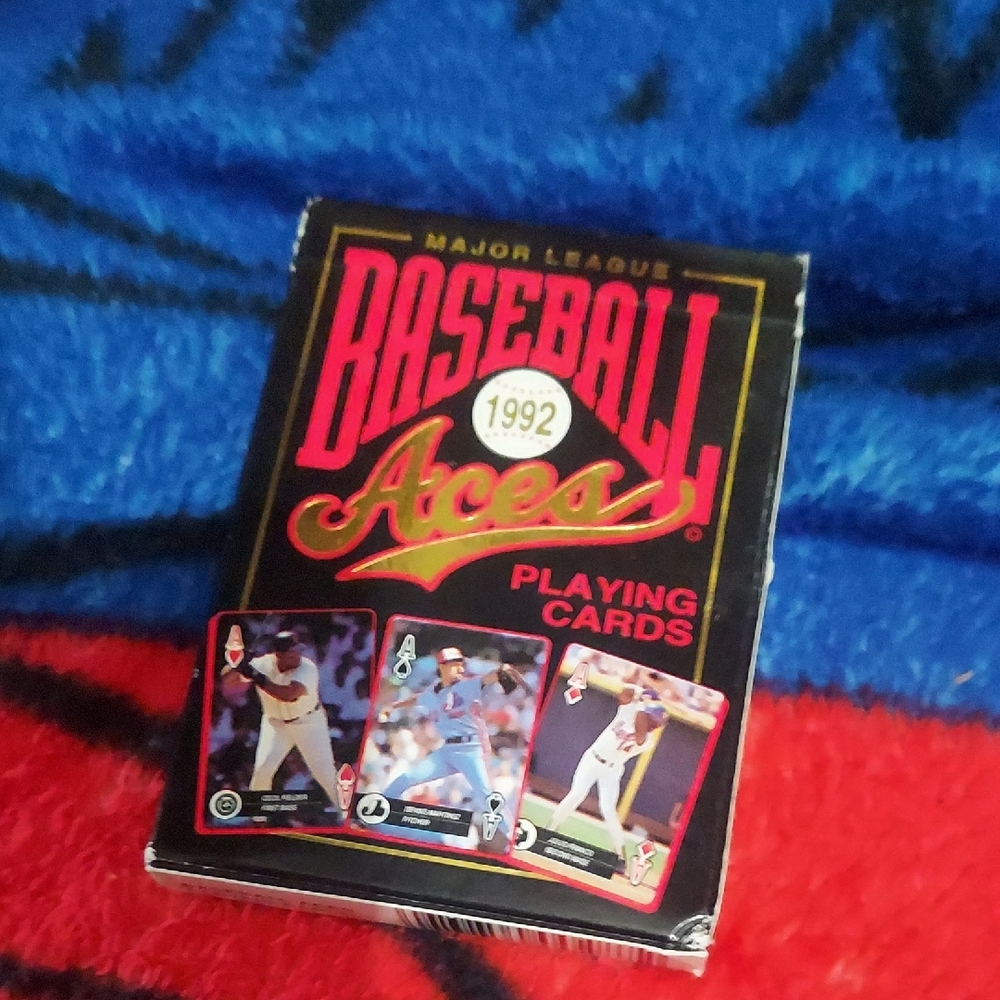 Vintage 1992 Mlb Baseball Card Playing Cards. Large Full Photos